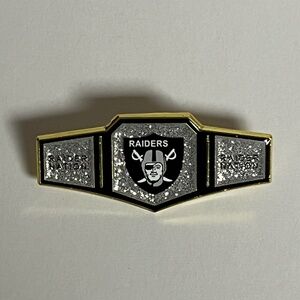 Las Vegas Raiders Championship Belt Hat Pin Hats Bag Football Fitted New Era